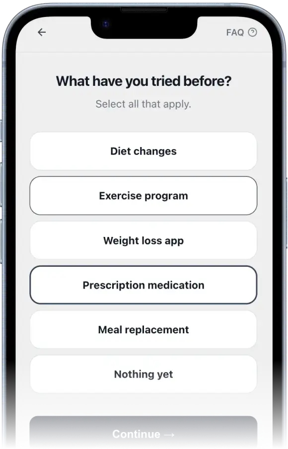 FasTreat app screen for step 1: complete your free information